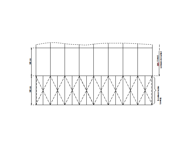 RAKTÁRSÁTOR H-LINE 4.000/420/1.070, 4.000/520/1.170 és 4.000/620/1.270 felülnézet