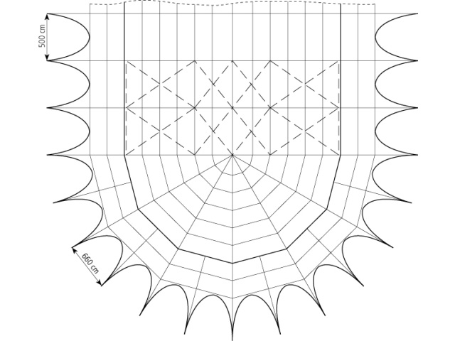 CSILLAGSÁTOR 3000-5000/400/887 felülnézet