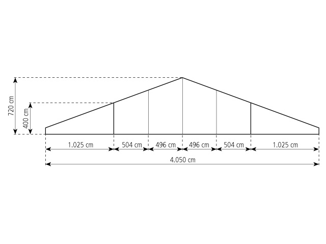 CSILLAGSÁTOR 2000-4000/400/720 oldalnézet